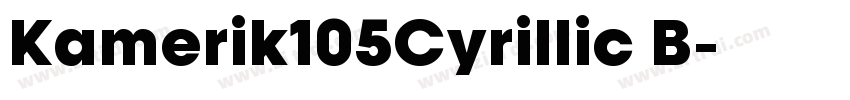 Kamerik105Cyrillic B字体转换